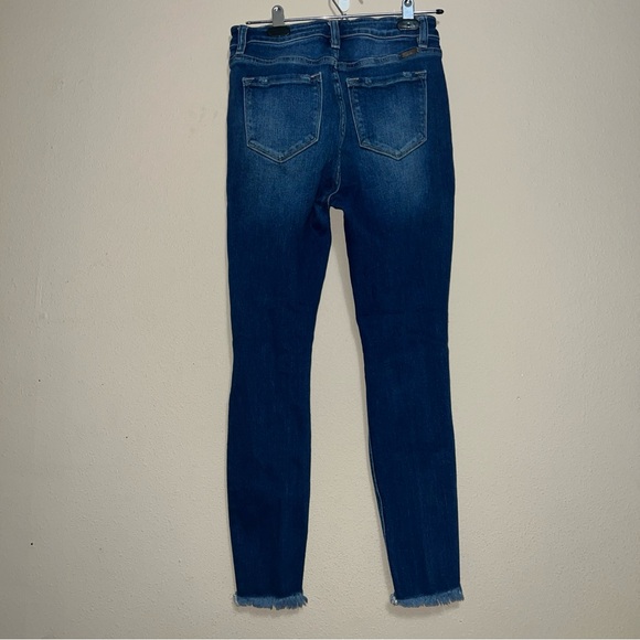 KanCan Jeans 27 Skinny Dark Wash Cropped Distressed *Maurices Exclusive* NWOT - Picture 4 of 7